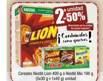 FROIZ Cereales nestlé lion o nestlé mix oferta