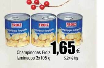 FROIZ Champiñones froiz laminados oferta