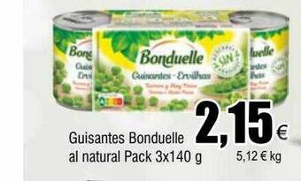 FROIZ Guisantes bonduelle al natural pack 3 oferta