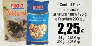 FROIZ Cocktail froiz frutos secos al natural 100% o premium oferta