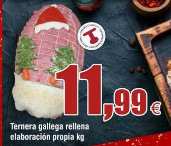 FROIZ Ternera gallega rellena elaboración propia kg oferta