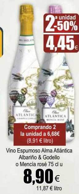 FROIZ Vino espumoso alma atlántica albariño & godello o mencia rosé oferta