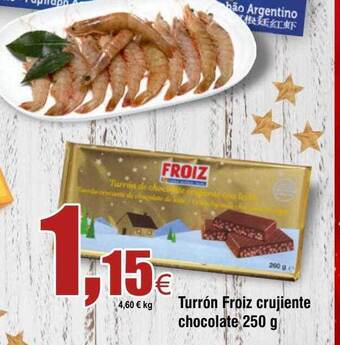 FROIZ Turrón froiz crujiente chocolate oferta