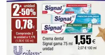 FROIZ 2a unidad -50% crema dental signal gama unidad oferta
