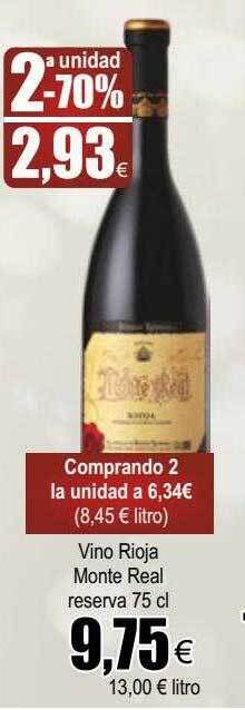 FROIZ Vino rioja monte real reserva oferta