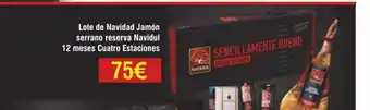 FROIZ Lote de navidad jamón serrano reserva navidul 12 meses cuatro estaciones oferta