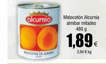 FROIZ Melocotón alcurnia almíbar mitades oferta