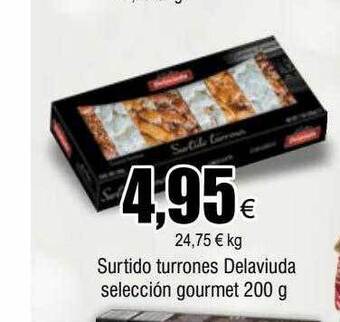 FROIZ Surtido turrones delaviuda selección gourmet oferta
