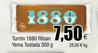 FROIZ Turrón 1880 rilsan yema tostada oferta