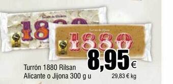 FROIZ Turrón 1880 rilsan alicante o jijona oferta