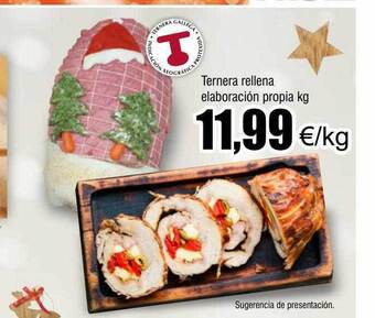 FROIZ Ternera rellena elaboración propia kg oferta
