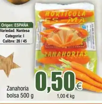 FROIZ Zanahoria bolsa oferta