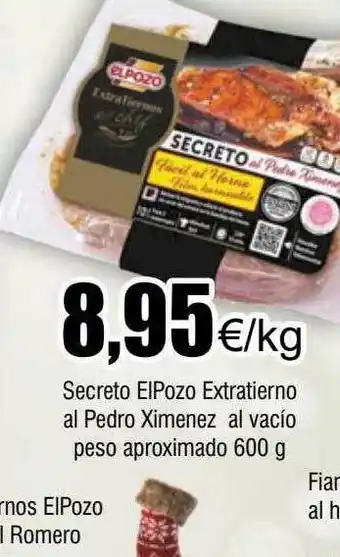 FROIZ Secreto elpozo extratierno al pedro ximenez al vacío peso aproximado oferta