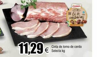 FROIZ Cinta de lomo de cerdo selecta kg oferta