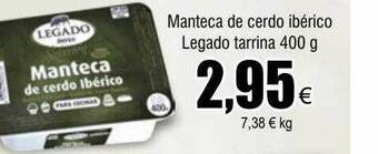 FROIZ Manteca de cerdo ibérico legado tarrina oferta