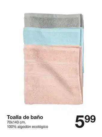 Zeeman Toalla de baño 70x140cm oferta