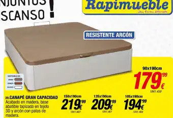 Rapimueble Canapè gran Capacidad 150 x 190cm oferta