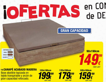 Rapimueble Canapè Acabado Madera oferta