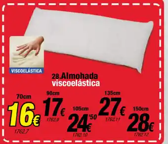 Rapimueble Almohada viscoelástica 70cm oferta