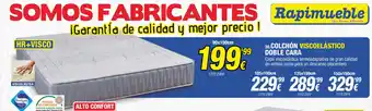 Rapimueble Colchón Viscoelástico Doble Cara 90 x 190cm oferta