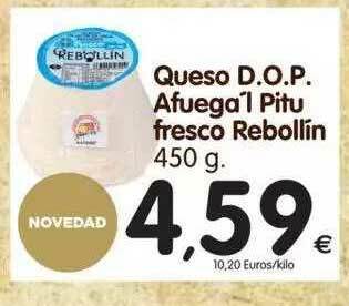 Alimerka Queso D.O.P. Afuega'l Pitu Fresco Rebollín 450g oferta