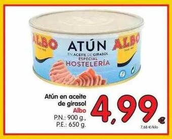Alimerka Albo Atún En Aceite De Girasol 900g oferta