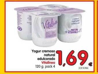 Alimerka Vitalínea Yogur Cremoso Natural Edulcorado 120g oferta
