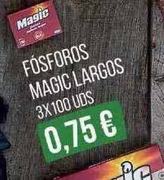 Alimerka Fósforos Magic Largos 3 x 100uds oferta