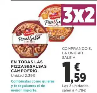 Supercor En Todas Las Pizzas&Salsas Campofrío oferta