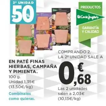 Supercor En Paté Finas Hierbas, Campaña Y Pimienta 100g oferta
