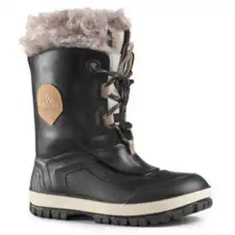 Decathlon Botas de nieve y apreski impermeables niños 30-38 quechua sh500 xwarm piel negro oferta