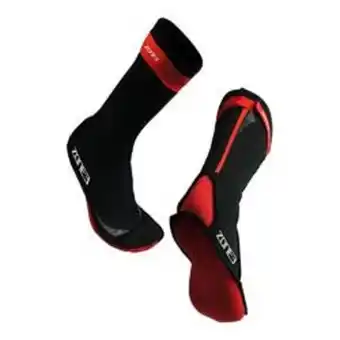 Decathlon Escarpines de neopreno negro/rojo oferta