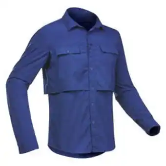 Decathlon Camisa manga larga trekking desierto anti-uv - desert 900 hombre azul oferta
