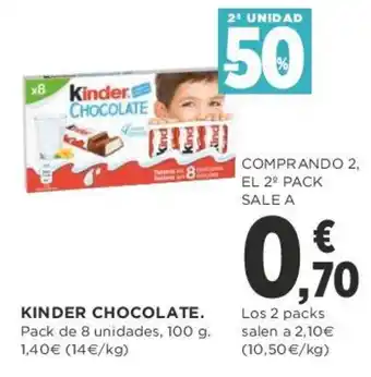 Supercor Kinder Chocolate 100g oferta