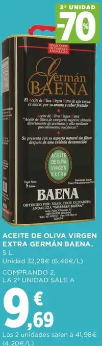 Supercor Germán Baena Aceite de Oliva Virgen Extra 5L oferta