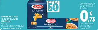 Supercor Barilla Spaghetti N5 O Tortiglioni 500g oferta