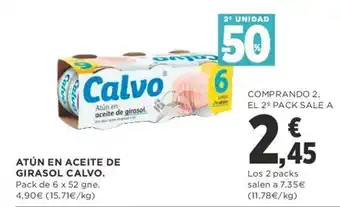 Supercor Calvo Atún En Aceite de Girasol 6 x 52 gne oferta