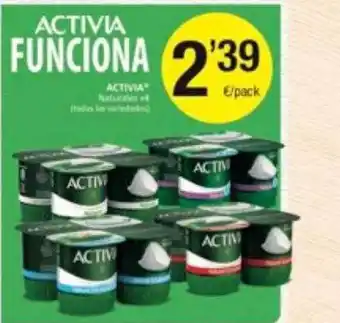 SPAR Fragadis Activia naturales x 4 oferta