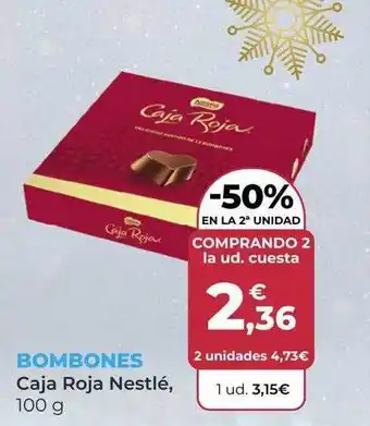 SPAR Gran Canaria Bombones caja roja nestlé oferta