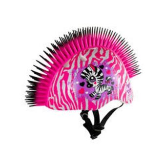 Decathlon Casco infantil raskullz child 5 c-preme zebra mohawk rosa bicicleta / patin oferta