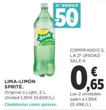 Supercor Lima Limón Sprite 2L oferta
