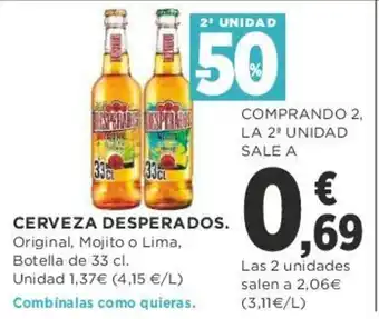 Supercor Desperados Cerveza 33 cl. oferta