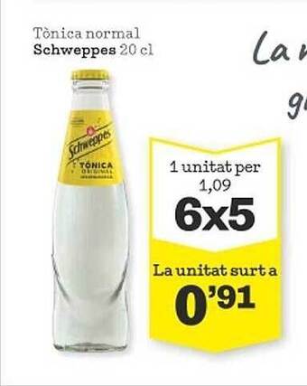 Sorli Tònica normal schweppes oferta