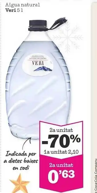 Sorli 2a unitat -70% aigua natural veri oferta