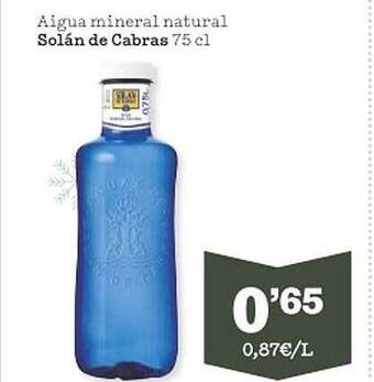 Sorli Aigua mineral natural solán de cabras oferta