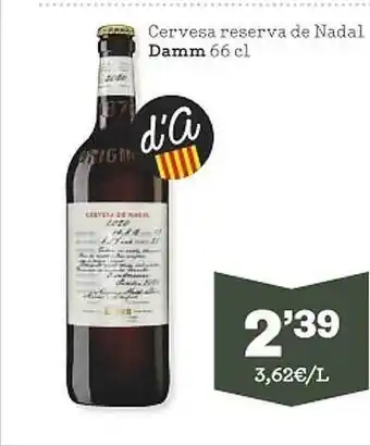 Sorli Cervesa reserva del nadal damm oferta