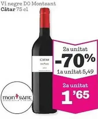 Sorli 2a unitat -70% vi negre do montsant càtar oferta