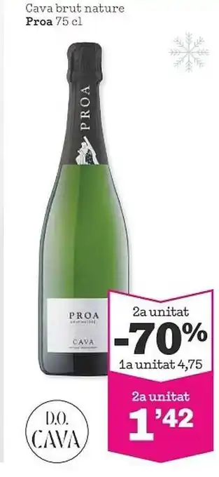 Sorli 2a unitat -70% cava brut nature proa oferta