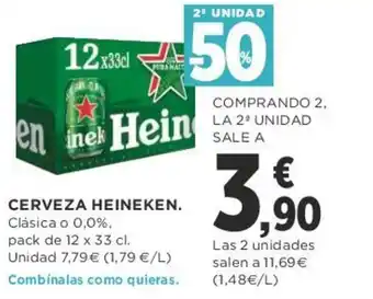 Supercor Heineken Cerveza 12 x 33 cl. oferta