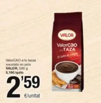 SPAR Fragadis Valorcao a la tassa xocolata en pots valor oferta